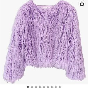 Women's Shaggy Faux Fur Outwear Coat Jacket